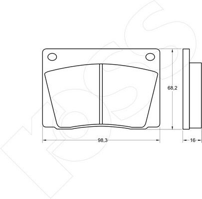 1-GNC R-052 - Brake Pad Set, disc brake