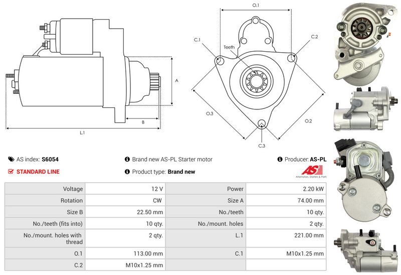 AS-PL S6054 Starter