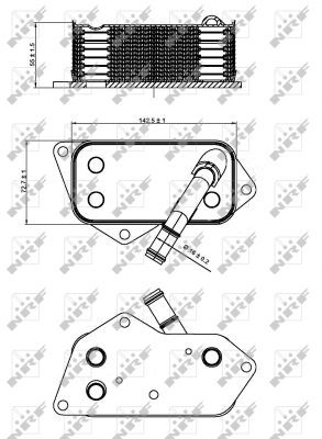 NRF 31277 Oil Cooler, engine oil