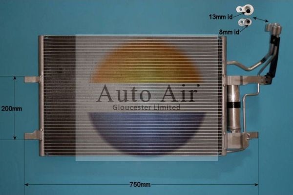 Auto Air Gloucester 16-9916 Condenser, air conditioning