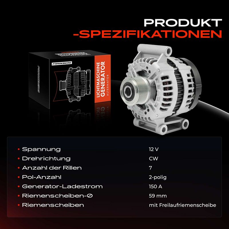 Frankberg 5481FB0027128 Alternator