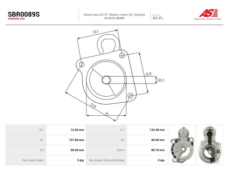 Starterikaas, Karburaator, AS-PL SBR0089S