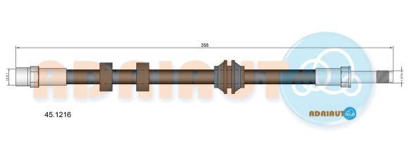 Гальмівний шланг, Adriauto 45.1216