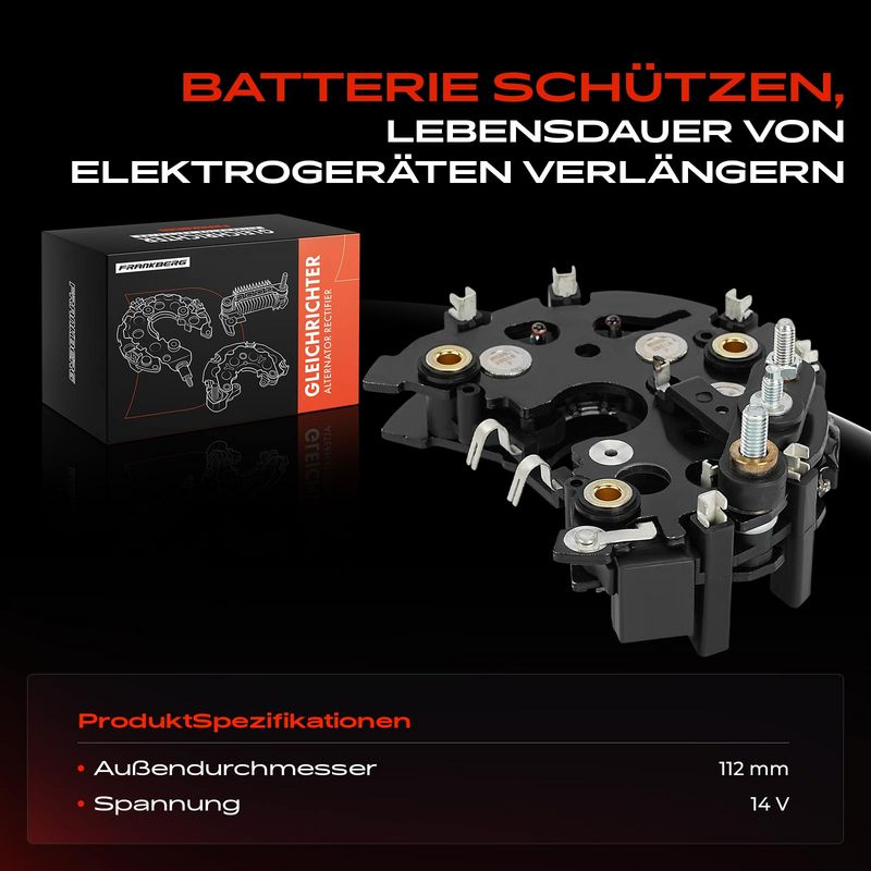 Frankberg 5481FB0061688 Rectifier, alternator