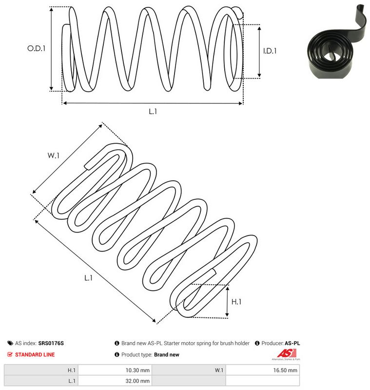 AS-PL SRS0176S Repair Kit, starter