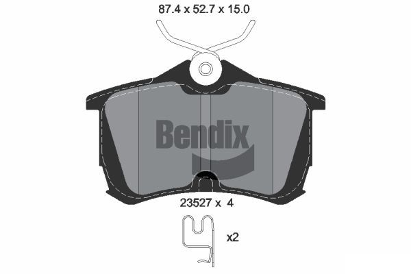BENDIX Braking fékbetétkészlet, tárcsafék BPD2003