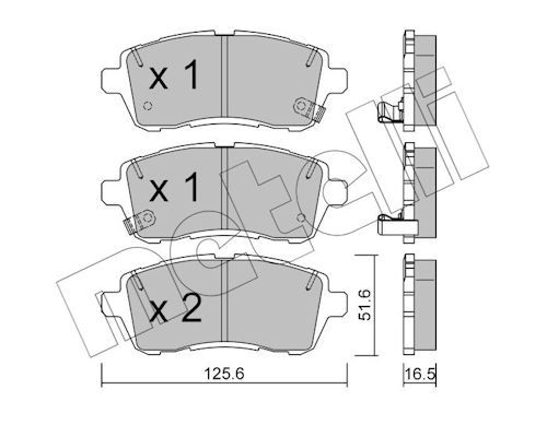 Plaquettes+de+frein+à+disque METELLI 22-0793-1