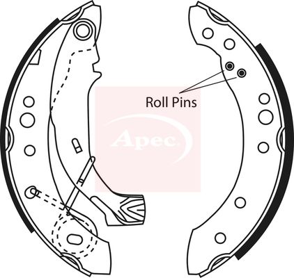 APEC Brake Shoe Set SHU638