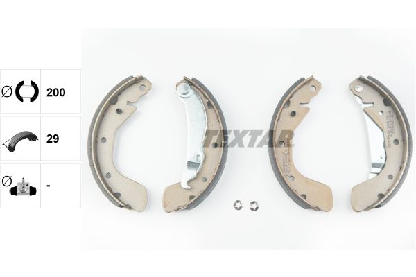 TEXTAR 91044800 Brake Shoe Set