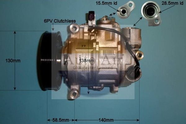 Auto Air Gloucester 14-1257 Compressor, air conditioning