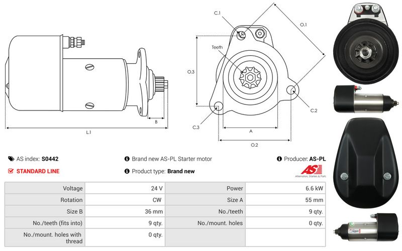 AS-PL S0442 Starteris