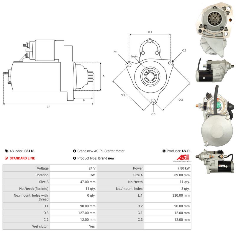 AS-PL S6118 Starter
