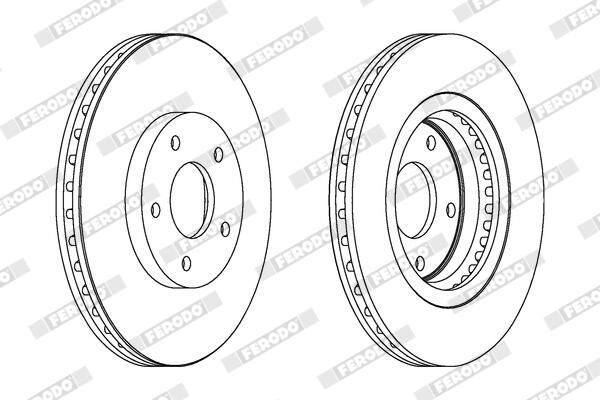 FERODO DDF1589C Brake Disc