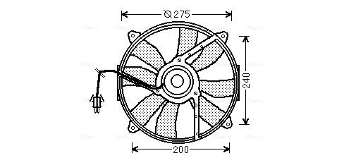 AVA QUALITY COOLING ventilátor, motorhűtés MS7520