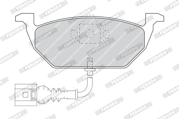FERODO Plaquettes de frein à disque FDB1398