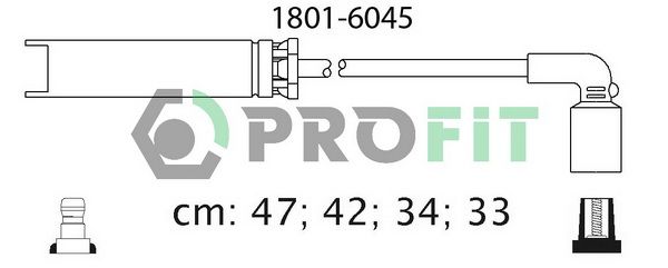 Комплект проводів високої напруги, Profit 1801-6045