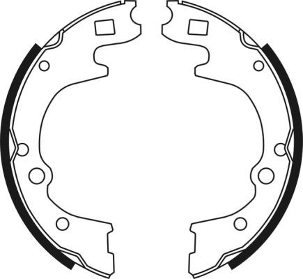 ABE C00517ABE Brake Shoe Set