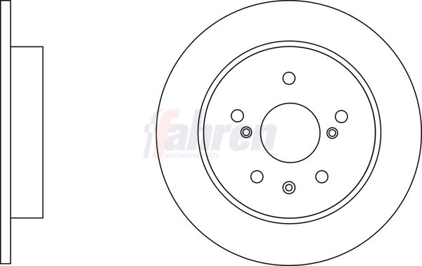Fahren Brake Disc FBD6725