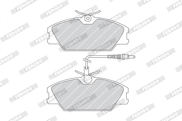 FERODO Plaquettes de frein à disque FDB406