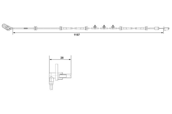 BOSCH 0 265 007 463 Sensor, wheel speed