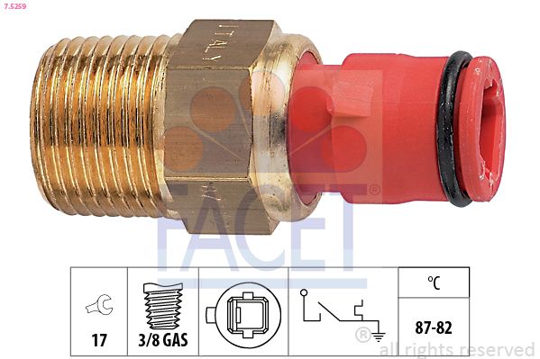 FACET hőkapcsoló, hűtőventilátor 7.5259