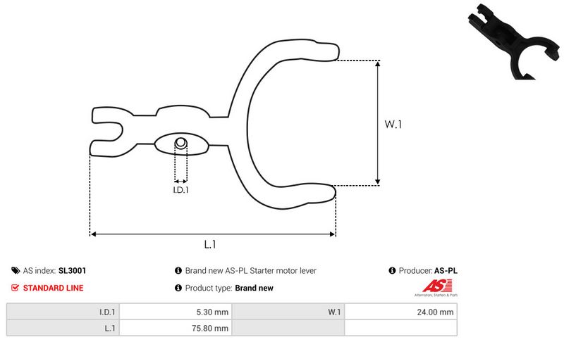 Starterihoob, Karburaator, AS-PL SL3001