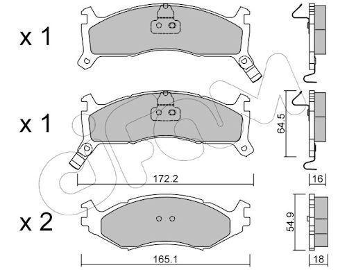 Set placute frana,frana disc 822-714-0 CIFAM