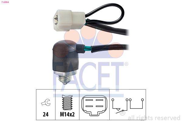 FACET Achteruitrijschakelaar 7.6064