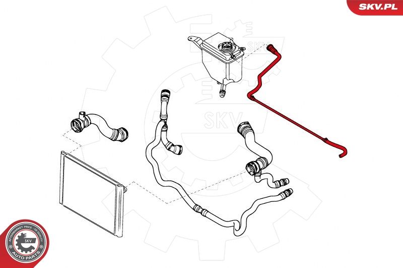 ESEN SKV 43SKV703 Radiator Hose