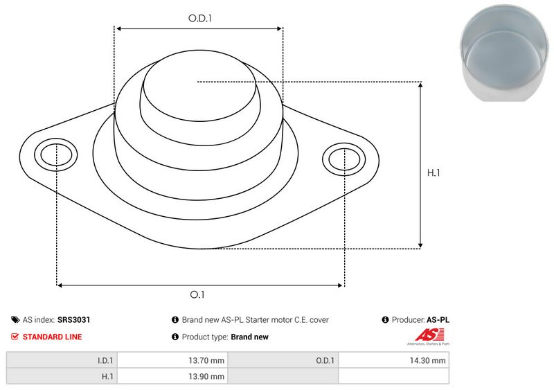 AS-PL SRS3031 Starter Lid, carburettor