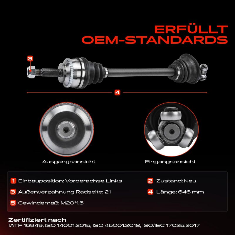 Frankberg 5481FB0010689 Drive Shaft