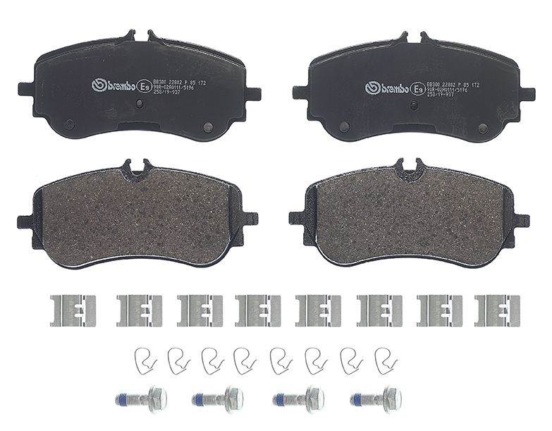 set placute frana,frana disc P 85 172 BREMBO