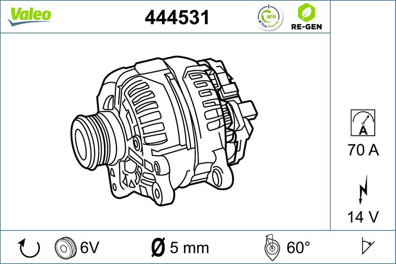 VALEO Dynamo / Alternator 444531