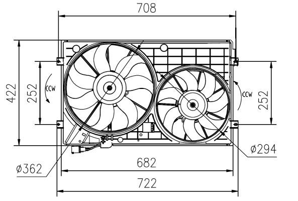 NRF 47394 Fan, engine cooling