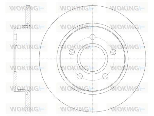 Гальмівний диск, Woking D6846.00