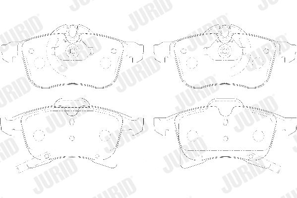 JURID 573153D Brake Pad Set, disc brake