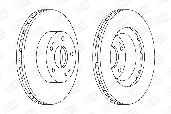 Гальмівний диск, Champion 562873