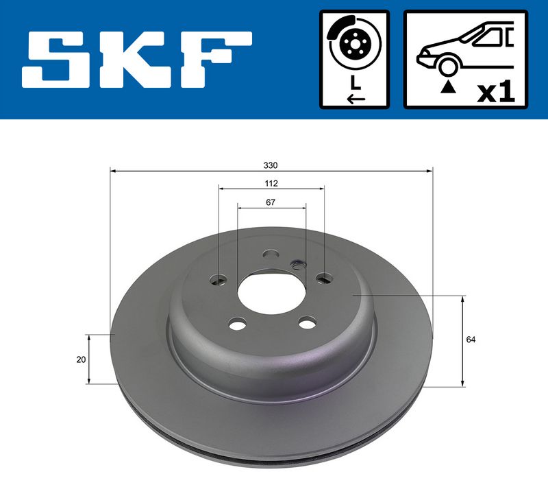 SKF VKBD91356V1 Brake Disc