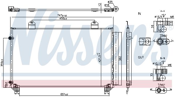 NISSENS 940916 Condenser, air conditioning