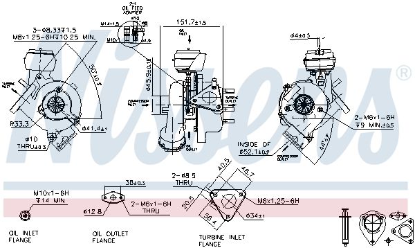 NISSENS 93043 Charger, charging (supercharged/turbocharged)