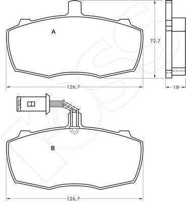 1-GNC R-384 - Brake Pad Set, disc brake