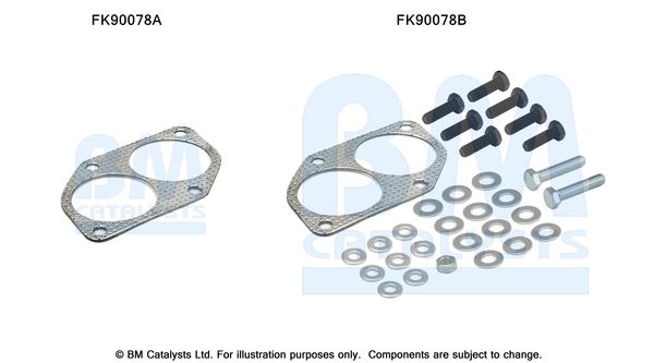 BM CATALYSTS szerelőkészlet, katalizátor FK90078