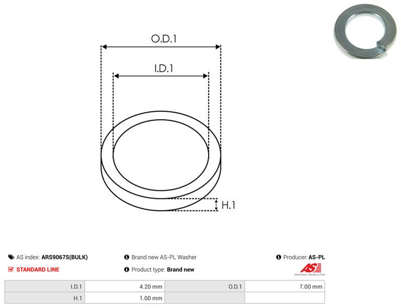 AS-PL ARS9067S(BULK) Repair Set, alternator