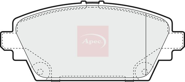 APEC Brake Pad Set, disc brake PAD1170