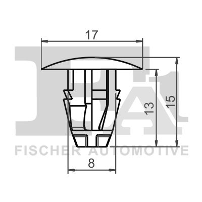 FA1 10-10001.5 Clip, trim/protection strip