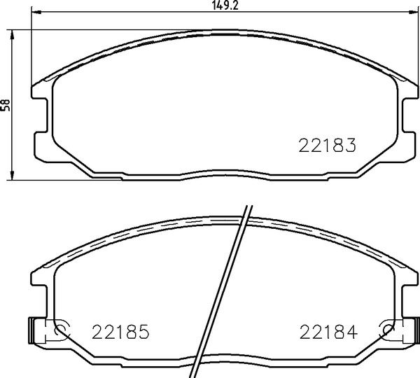 BREMBO P77002 Brake Pad Set, disc brake