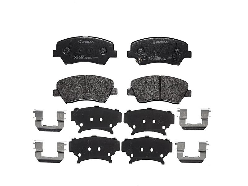 комплект спирачно феродо, дискови спирачки BREMBO