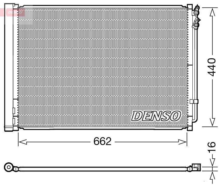 Конденсатор, система кондиціонування повітря, Denso DCN05032