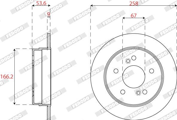 FERODO DDF539 Brake Disc