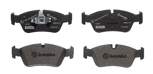 Комплект гальмівних накладок, дискове гальмо, Brembo P06035X